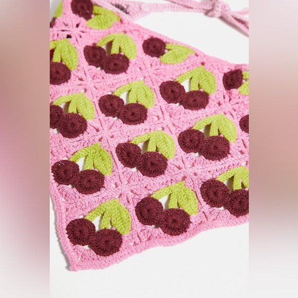 Urban Outfitters Cherry Knit Headscarf - Picture 5 of 12